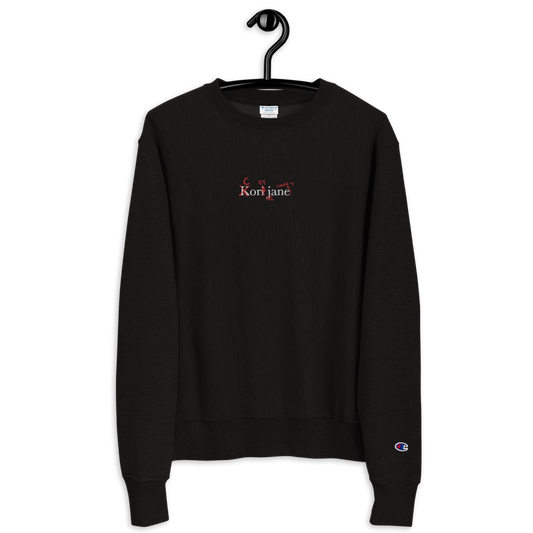 Kori Jane Embriodered Unisex Champion Sweatshirt