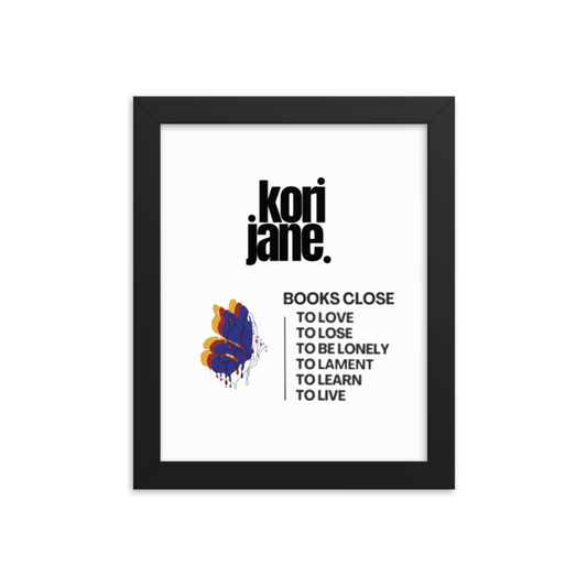 Books Close Framed Poster