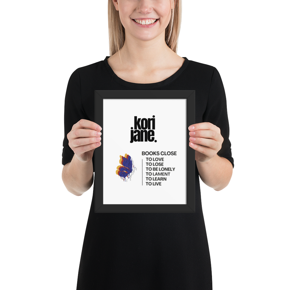 Books Close Framed Poster