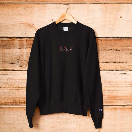 Kori Jane Embriodered Unisex Champion Sweatshirt