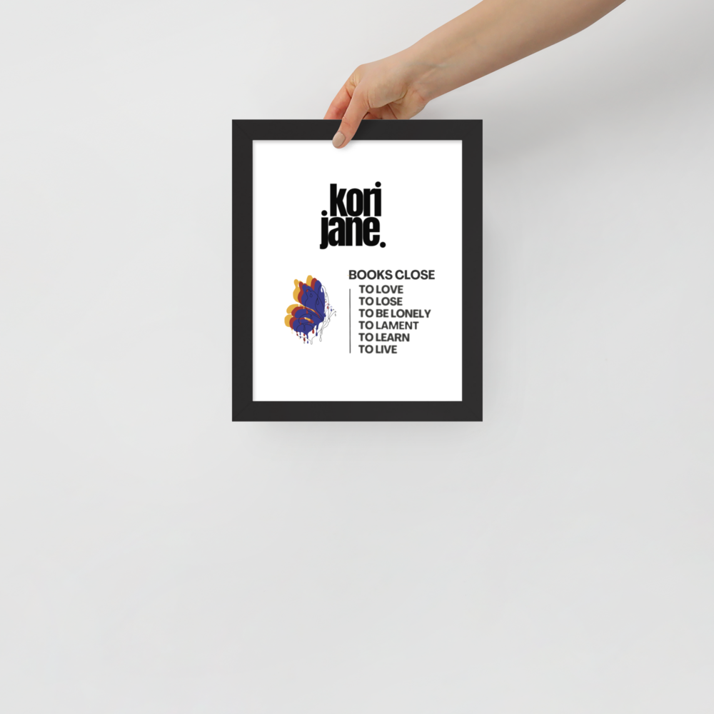 Books Close Framed Poster