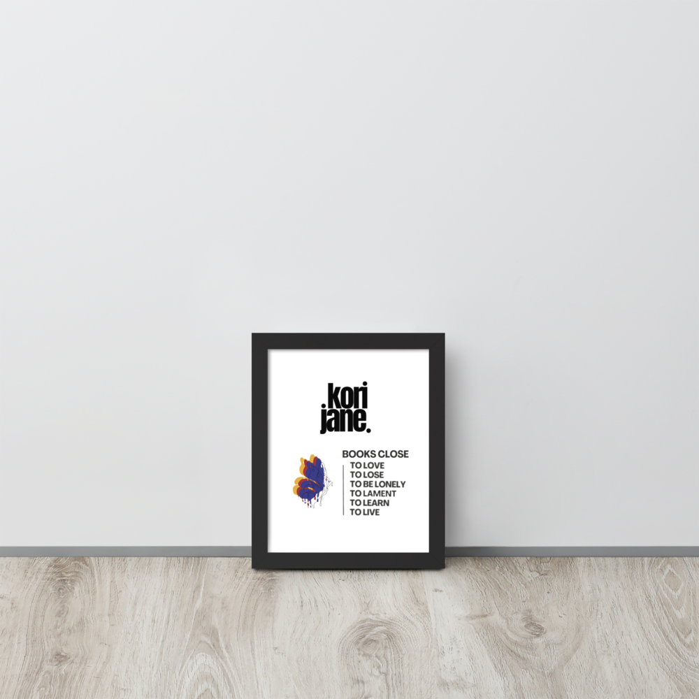 Books Close Framed Poster