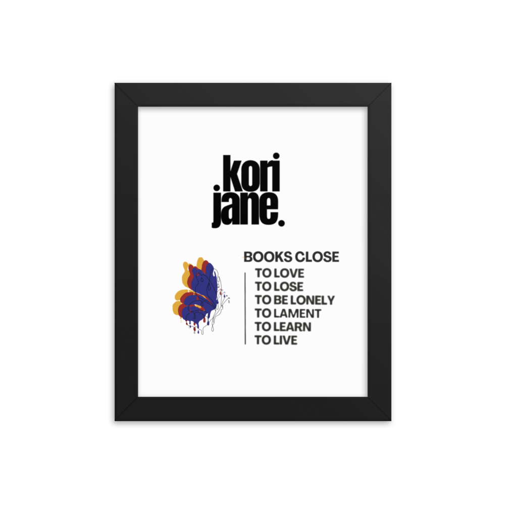 Books Close Framed Poster